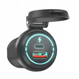 Upravená dvojitá pd C + qc USB nabíjačka soketu