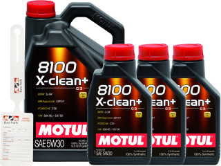 Motul 8100 X-Clean + 5W30 8L + prívesok