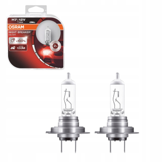 Žiarovky - Nočný Breaker striebro +100% H7 12V 55 W duo Osram