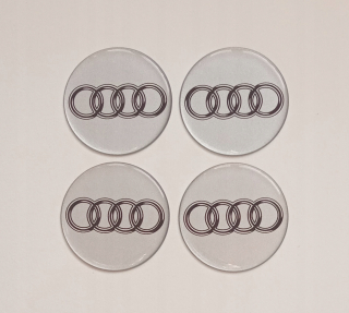 Nálepky na logové nálepky Emelmate Audi Sign pre paušálne ráfiky