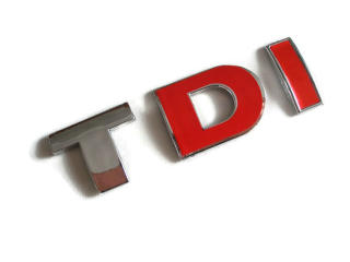 Znak písmena TDI Passat Bora VW pečiatka