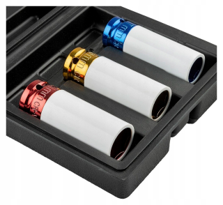 Kľúče na kolesá áut - Nárazové prílohy pre ráfiky ALU 1/2 17 mm 19 mm 21 mm