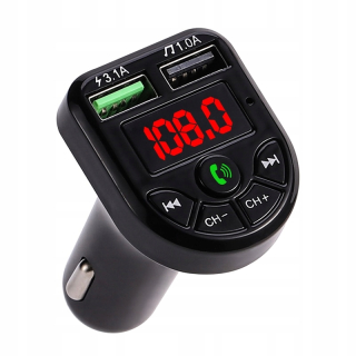 Nový LED FM vysielač Bluetooth kompatibilný 5.0