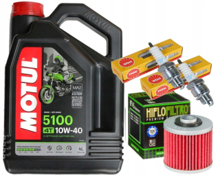Olej 10W40 Sviečkový filter Yamaha XVS650 Drag Star