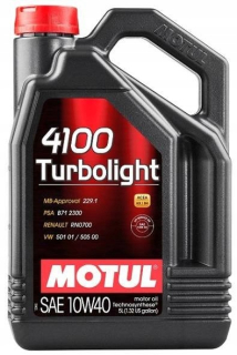 Motul 10W40 5L 4100 Turbolight / 22 Olej