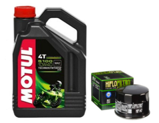 Motul 10W40 Olej + HF147 Filter Yamaha Kymco