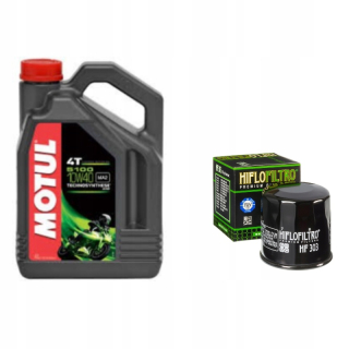 Motul 4T 5100 10W40 4L olej + olejový filter HF303