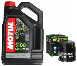 Motul 5100 10W40 Olej+ HF148 Filter Yamaha FJR 1300