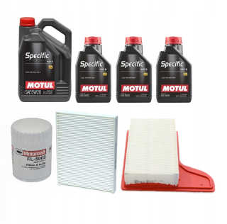 Motul 5W20 8L olej + Ford Mustang Filters 5.0 2015-