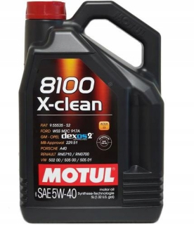Motul 5W40 8100 X Clean 5L C3 Oil