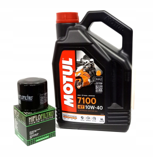 Motul 7100 MA2 Ester 4L 10W40 Olej + filter HF145