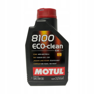 Motul 8100 Eco-Clean 0W30 1L C2 Ford Jaguar