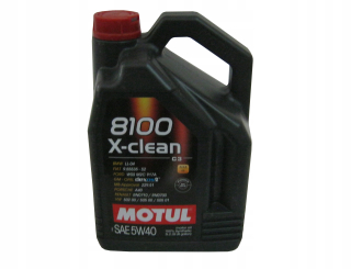 Motul 8100 X-Clean 5W40 5L VW Mercedes BMW Oil