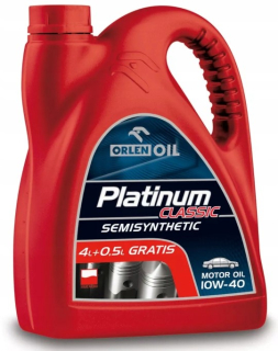 Orlen Platinum Classic 10W40 4L + 0,5 l zadarmo