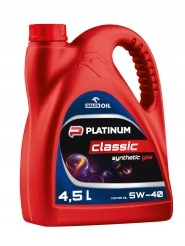 Platinum Classic Syntetický plyn 5W-40 4.5L oleja