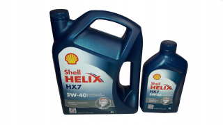 Shell Helix HX7 5W40 5L Filtre 5L Filtre 4L + 1L