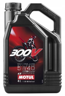 MOTOROVÝ OLEJ MOTUL 300V 4T FL OFF ROAD 5W40 4L