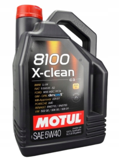 Motul 8100 X Clean C3 5L L 5W-40 motorový olej