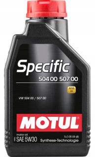 MOTUL5W30 1L Špecifický 504,00 507,00 motorový olej