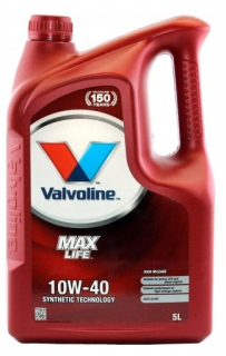 Valvoline MaxLife 10W40 5L nafta/benzínový olej