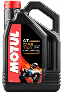 Pôvodný Motul 7100 10W40 4T 4L certifikát