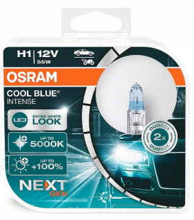 Žiarovky - Osram H1 12V 55W +20% Cool Blue 4200K Xenon Look