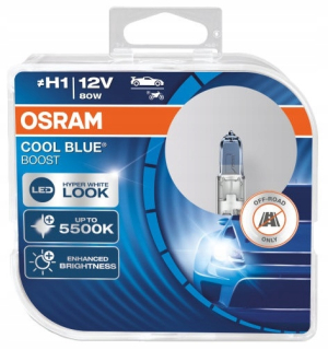 Žiarovky - Osram H1 5500K Cool Blue Hyper Boost LED xenón