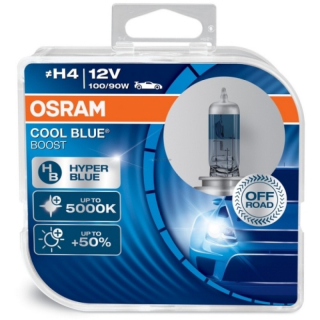 Žiarovky - Osram H4 5000K Boost Cool Blue Hyper +50% xenón