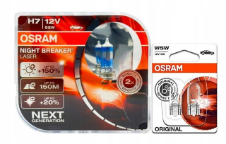 Žiarovky - Osram žiarovky H7 12V 55 W Night Brake 150% + W5W