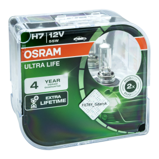Žiarovky - Osram žiarovky Ultra Life H7 12V 55W Duo Box