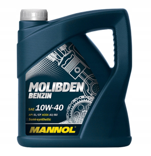 Olej 10W40 Mannol Molibden Benzin 4L SL/CF A3/B3