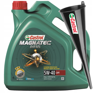 Castrol Magnatec Diesel 5W-40 DPF 4L + Funnel Oil