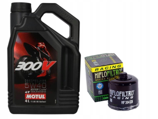 Motul 300V 5 v 40 4L + závodný filter Hiflo