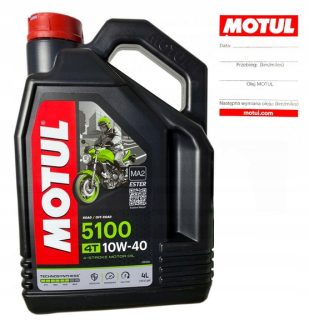 Motul 5100 4T 10W40 Ester MA2 4L Oil