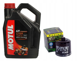 Motul 7100 15 W 50 4L + Racing Filter Hiflo