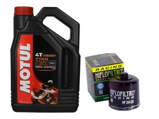 Motul 7100 20 v 50 4L + závodný filter Hiflo