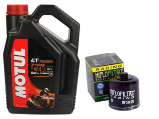 Motul 7100 5 v 40 4L + závodný filter Hiflo