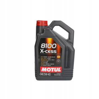 Motul 8100 X-Achek 5W40 Oil, 5 litrov