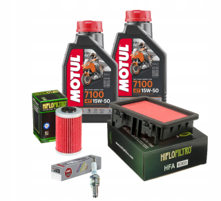 Motul 15W50 Olej KTM DUKE 390 17-20R Filtre sviečok