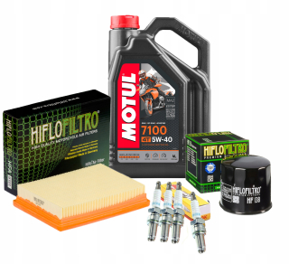 Motul 5W40 Oil Aprilia TUONO V4R Sviečky Filtre