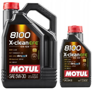 Motul 8100 X Clean EFE 5W30 6L BMW GM Oil