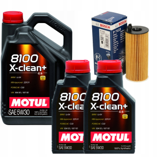 Motul X-Clean Oil+ 5W30 BMW 530D GT F07 N57 Filter