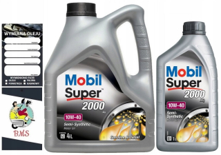 Polo-syntetický olej Mobil Super 2000 10W40 10W-40 5L