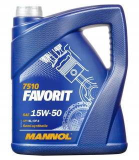 Mannol Favorit 7510 15W50 5L motorový olej