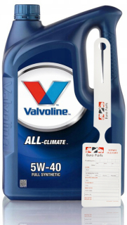 Valvoline Všetky klimatické nafty C3 5 L 5W-40 Oil
