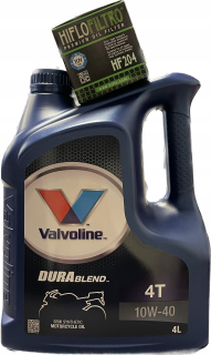 Valvoline Deblend 4T 4L 10W-40 Olej +olejový filter
