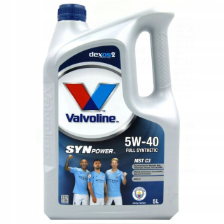 Valvolinová synpočka 5W/40 motorový olej 5W-40 4L