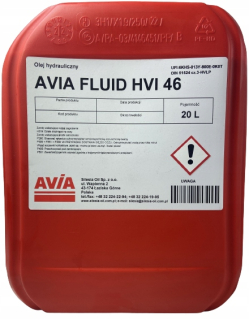 Hydraulický olej Avia tekutina HVI 46 VG46 20L
