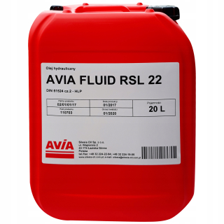 Hydraulický olej Avia tekutina RSL 22 20L