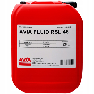 Hydraulický olej Avia tekutina RSL 46 20L